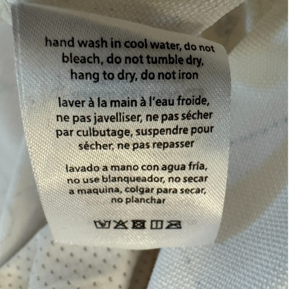 WeWoreWhat Boatneck Tennis Dress Off White Blue Small - Picture 12 of 15
